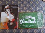 Grolsch Reclameborden - Set van 2, Verzamelen, Ophalen of Verzenden, Nieuw, Reclamebord, Plaat of Schild, Grolsch