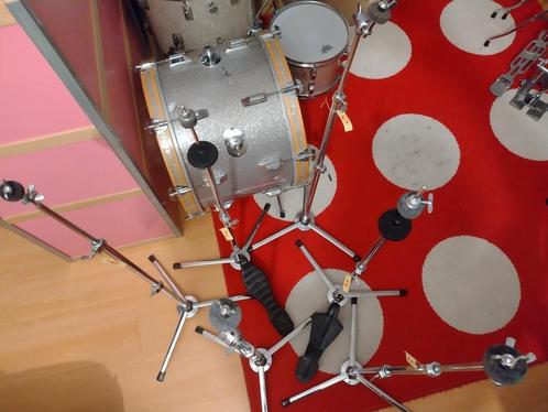 2 vintage Premier bekken+ 2 hi-hat standaards, Muziek en Instrumenten, Drumstellen en Slagwerk, Zo goed als nieuw, Overige merken