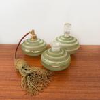 Art deco toiletset, tsjechisch glas, boudoir parfum set, Antiek en Kunst, Antiek | Glas en Kristal, Ophalen of Verzenden