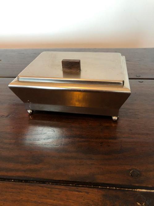 Voor de liefhebber, mooie Art deco metalen sigarettendoos, Verzamelen, Rookartikelen, Aanstekers en Luciferdoosjes, Gebruikt, Overige typen