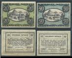 Wachauer 20 en 50 Heller 1920 Durnstein a/d Donau c-119 jdu, Postzegels en Munten, Setje, Ophalen of Verzenden, Oostenrijk