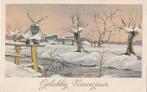 KERST BOERDERIJ MOLEN UIT 1947 ZEER MOOIE OUDE KAART KG268, Ophalen of Verzenden, 1940 tot 1960, Gelopen, Overige thema's