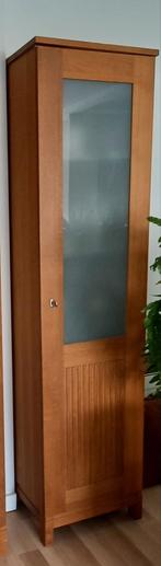 Moderne smalle eiken kast, Ophalen, Gebruikt, 25 tot 50 cm, 150 tot 200 cm