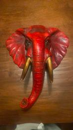 Muurdecoratie hoofd olifant, Antiek en Kunst, Kunst | Designobjecten, Ophalen of Verzenden