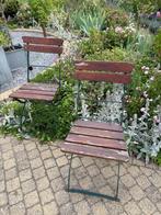 2 leuke klapstoeltjes/ bistro stoeltjes, Tuin en Terras, Ophalen, Zo goed als nieuw
