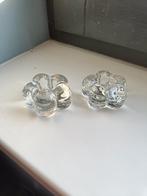 orrefors bloem kandelaren scandinavisch zweeds, Overige materialen, Overige kleuren, Ophalen of Verzenden, Zo goed als nieuw