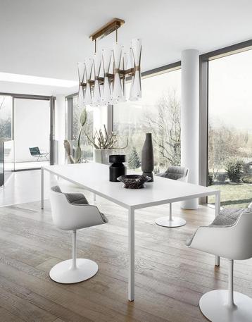 MDF ITALIA design eettafel TENSE 100 x 260 cm wit beschikbaar voor biedingen