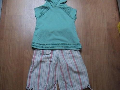 PERSIVAL Beige + roze gestreepte broek + blauw shirt capucho, Kinderen en Baby's, Kinderkleding | Maat 92, Gebruikt, Meisje, Setje