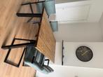 Tafel + stoelen industrieel, Huis en Inrichting, Tafels | Eettafels, Ophalen, Gebruikt, 50 tot 100 cm, 150 tot 200 cm