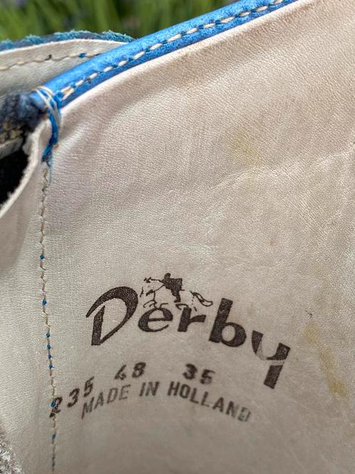 Derby leren rijlaarzen met rits maat 35, Dieren en Toebehoren, Paardrijkleding, Zo goed als nieuw, Schoeisel, Dressuur, Ophalen of Verzenden