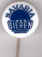 Bavaria bieren blauw op wit plastic speldje ( N_172 ), Verzenden, Zo goed als nieuw, Transport, Speldje of Pin