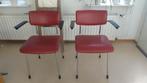 Gispen 1235 Dutch Design stoel, jaren 60., Huis en Inrichting, Stoelen, Ophalen, Gebruikt, Rood, Twee