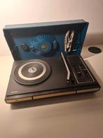 Vintage blauwe retro philips 523 platenspeler, Verzamelen, Ophalen of Verzenden, Huis en Inrichting