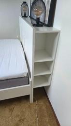 Brimnes | Bed met hoofdeind | IKEA, Huis en Inrichting, Slaapkamer | Bedden, Ophalen, Gebruikt, Wit, Tweepersoons