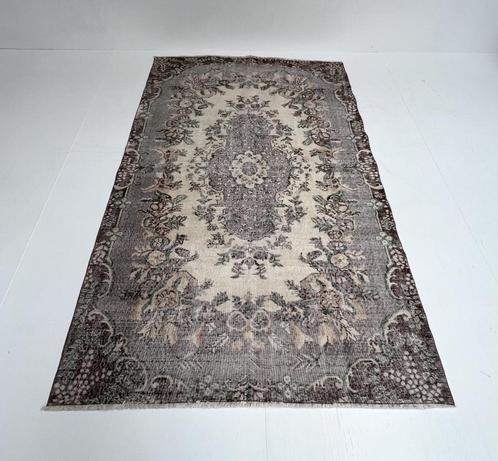 Beige bruin Vintage Yuruk vloerkleed 265 x 170 cm, Huis en Inrichting, Stoffering | Tapijten en Kleden, Gebruikt, 150 tot 200 cm