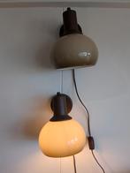 Vintage Herda wandlampen - set van 2, Huis en Inrichting, Lampen | Wandlampen, Ophalen, Gebruikt, Metaal, Retro