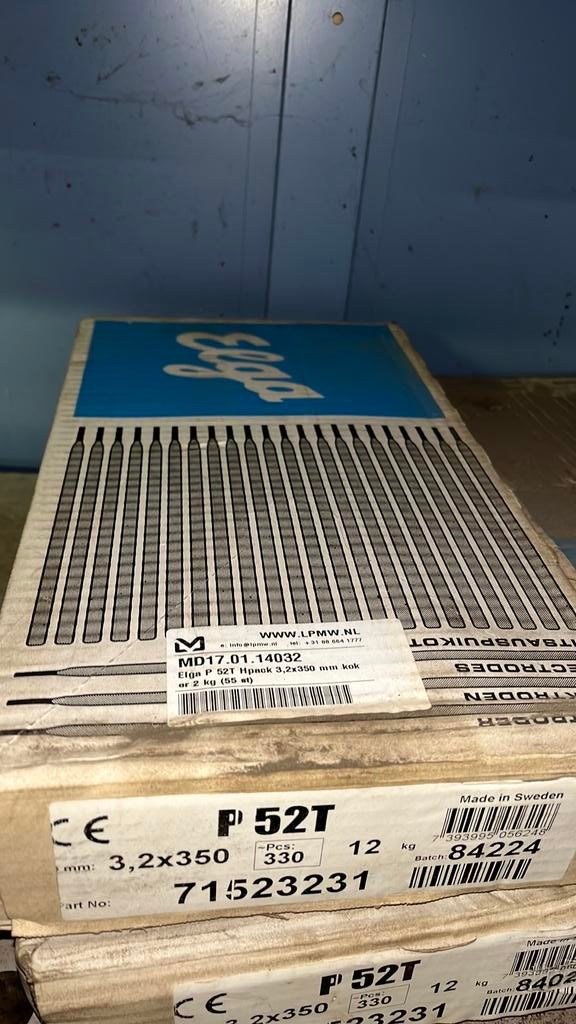 Volledige pak electrodes, 60 cm of meer, Ophalen of Verzenden, Zo goed als nieuw, Minder dan 5 m²