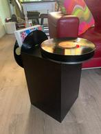 uniek LP tafeltje, Kunststof, Rond, 55 tot 75 cm, Zo goed als nieuw