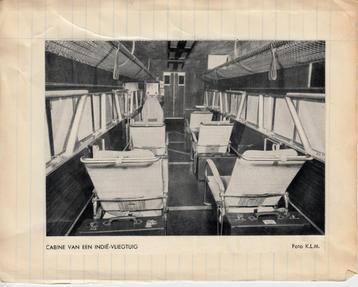 cabine van KLM Indië - vliegtuig  ,  prent        =0003= beschikbaar voor biedingen