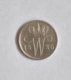 Koning Willem 1 25 cent 1826 B Nederland, Zilver, 25 cent, Ophalen of Verzenden, Koning Willem I