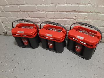 Optima Redtop 12v 50ah Conditie 100% Bijna Nieuw 3 stuks. beschikbaar voor biedingen