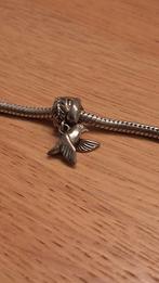 Zilveren bedel Duif voor armband of ketting past op Pandora, Ophalen of Verzenden, Zo goed als nieuw, Zilver, Pandora