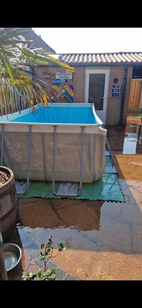 Zwembad 4x2 Met veel accessoires voor 250 mag het weg, Tuin en Terras, Zwembaden, Gebruikt, Opzetzwembad, Minder dan 80 cm, 200 tot 400 cm