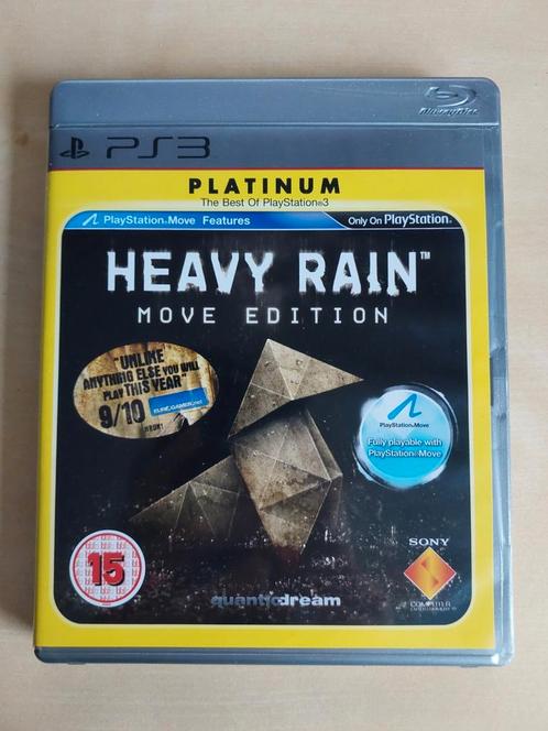 Heavy Rain Move Edition PS3 Platinum, Spelcomputers en Games, Games | Sony PlayStation 3, Zo goed als nieuw, Verzenden