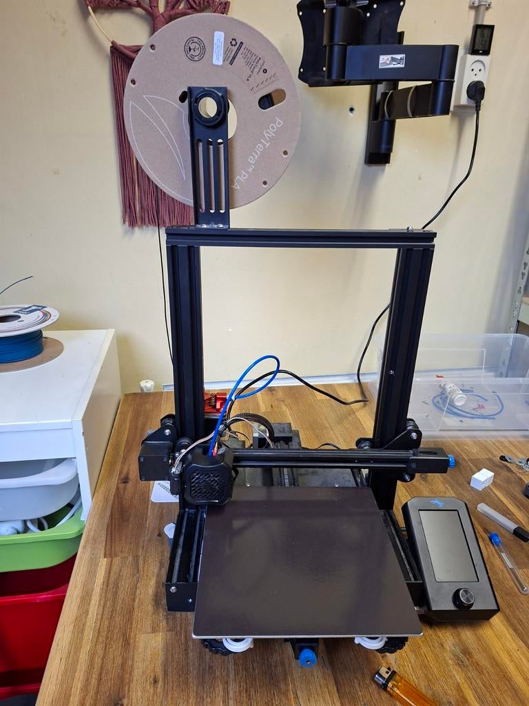 Creality Ender 3 V2 3D Printer - Zo goed als nieuw!, Computers en Software, 3D-printerbenodigheden, Ophalen, Gebruikt