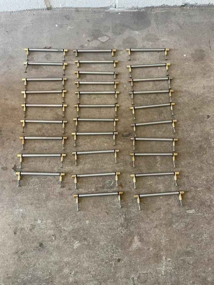 30x handgreep RVS, Landelijk, Lengte 15 cm, Huis en Inrichting, Keuken | Keukenelementen, Gebruikt, Minder dan 100 cm, Minder dan 50 cm