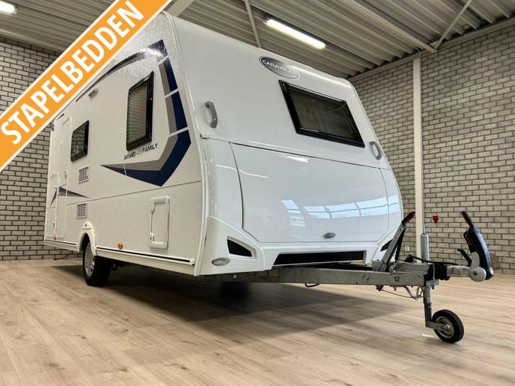 Caravelair Antares 476 stapelbed en voortent, Caravans en Kamperen, Caravans, Bedrijf, tot en met 6, 750 - 1000 kg, Treinzit, Caravelair