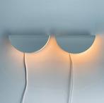 2 vintage Deens Design WANDLAMPEN wit Nordlux MidCentury MCM, Huis en Inrichting, Lampen | Wandlampen, Ophalen of Verzenden, Gebruikt