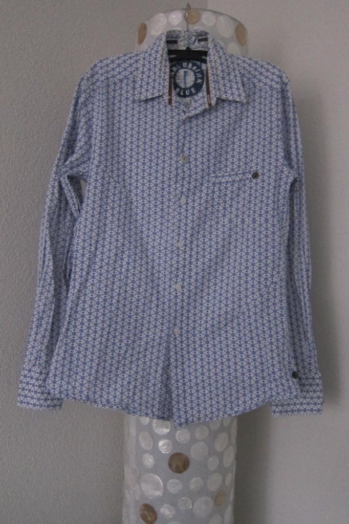 Hans ubbink overhemd blauw patronen maat s valt xs, Kleding | Heren, Overhemden, Blauw, Halswijdte 38 (S) of kleiner, Hans Ubbink