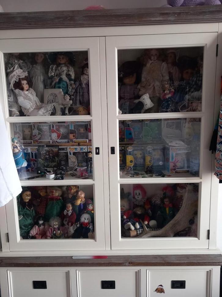 Witte buffetkast, Huis en Inrichting, Kasten | Buffetkasten, Gebruikt, 200 cm of meer, 100 tot 150 cm, 25 tot 50 cm, Ophalen