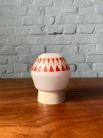 Vintage hang lamp plafond glas oranje retro bol, Ophalen
