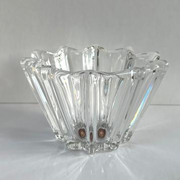 Vintage glazen waxinelichthouder van Original Waltherglas beschikbaar voor biedingen