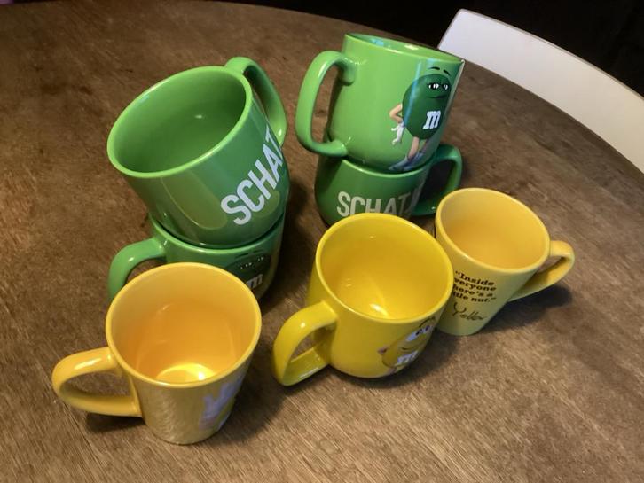 M&M's Soepkommen en Bekers - Jaren 70, Huis en Inrichting, Keuken | Keukenbenodigdheden, Nieuw, Ophalen of Verzenden