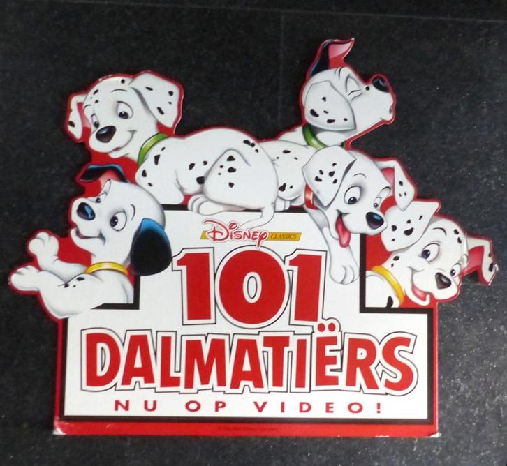 101 Dalmatiërs display karton hanger Walt Disney (A), Verzamelen, Disney, Gebruikt, Plaatje of Poster, Overige figuren, Ophalen of Verzenden