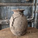 ACTIE: nepalpot, houten pot, houten kruik, nepalese kruik, Overige materialen, Overige kleuren, Nieuw, Ophalen of Verzenden