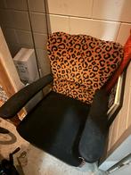 Waanzinnige Panterprint Stoel - Amsterdam De Pijp, Minder dan 50 cm, Gebruikt, Minder dan 75 cm, Ophalen of Verzenden