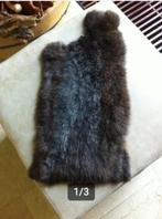 Konijnen bontje grijs L 50 Br 25 cm, Huis en Inrichting, 50 tot 100 cm, Bruin, Zo goed als nieuw, Overige vormen