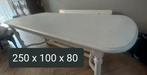 Lange eettafel, Ophalen, Gebruikt, 200 cm of meer, 50 tot 100 cm