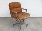 Vintage design Vaghi bureau stoel 1960s, Huis en Inrichting, Stoelen, Metaal, Gebruikt, Mid century, Bruin