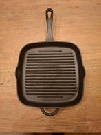 Gietijzeren Grilpan 26cm - Goede Staat!, Gietijzer, Ophalen of Verzenden, Zo goed als nieuw, Keramische plaat