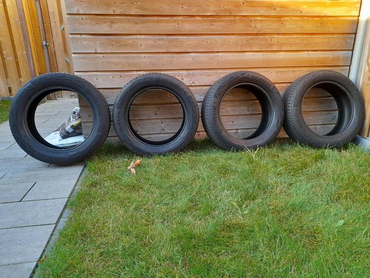 4 Continental Zomerbanden 215/55/R17, Auto-onderdelen, Banden en Velgen, Band(en), Zomerbanden, 17 inch, 215 mm, Gebruikt, Ophalen