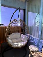 Rotan Hangstoel met Kussen – Comfort & Stijl, Ophalen, Zo goed als nieuw, Binnen