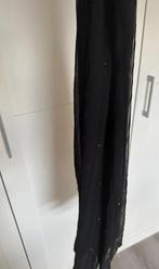 Boutiekje zwarte sjaal met glitters en steentjes, Ophalen of Verzenden, Zo goed als nieuw, Maat 38/40 (M), Sjaal