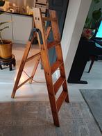 Oude brocante/vintage Franse schilders-trap €20, Gebruikt, Trap, Opvouwbaar of Inschuifbaar, Minder dan 2 meter