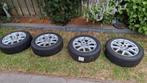 Koopje! 4 Zomerbanden met Velgen - 205/55R17, Auto-onderdelen, Banden en Velgen, Ophalen, Gebruikt, Banden en Velgen, 17 inch