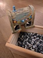 Grind en huisje voor in aquarium, Ophalen, Gebruikt, Grind, Zand of Voedingsbodem